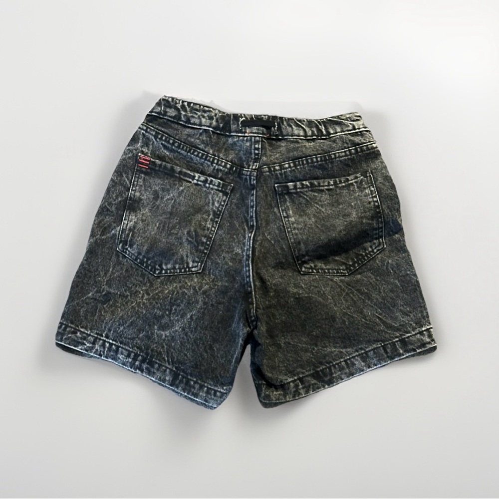 UO BDG Women’s Stonewashed Black  Denim High Rise Shorts Drawstring NWT - Picture 2 of 6